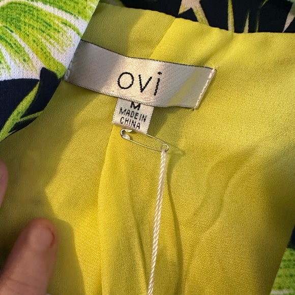 Ovi Green and Black Blazer with Bold Pattern - Picture 6 of 8